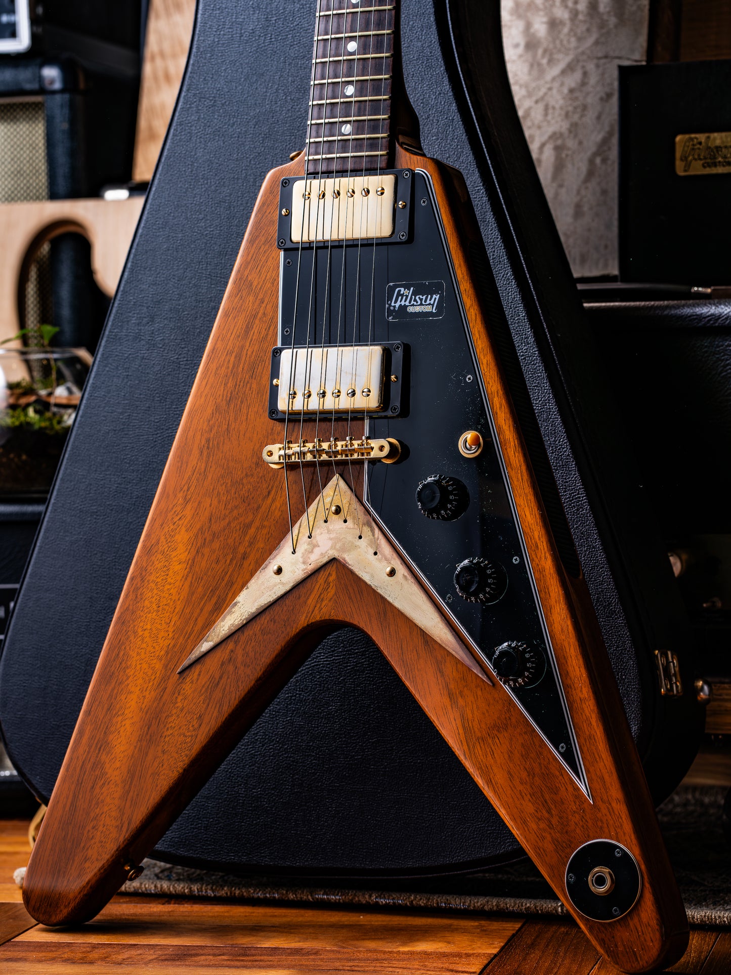 Gibson Custom Shop 1959 Flying V Mahogany Vintage Gloss Heavy Antique Natural 2019’s