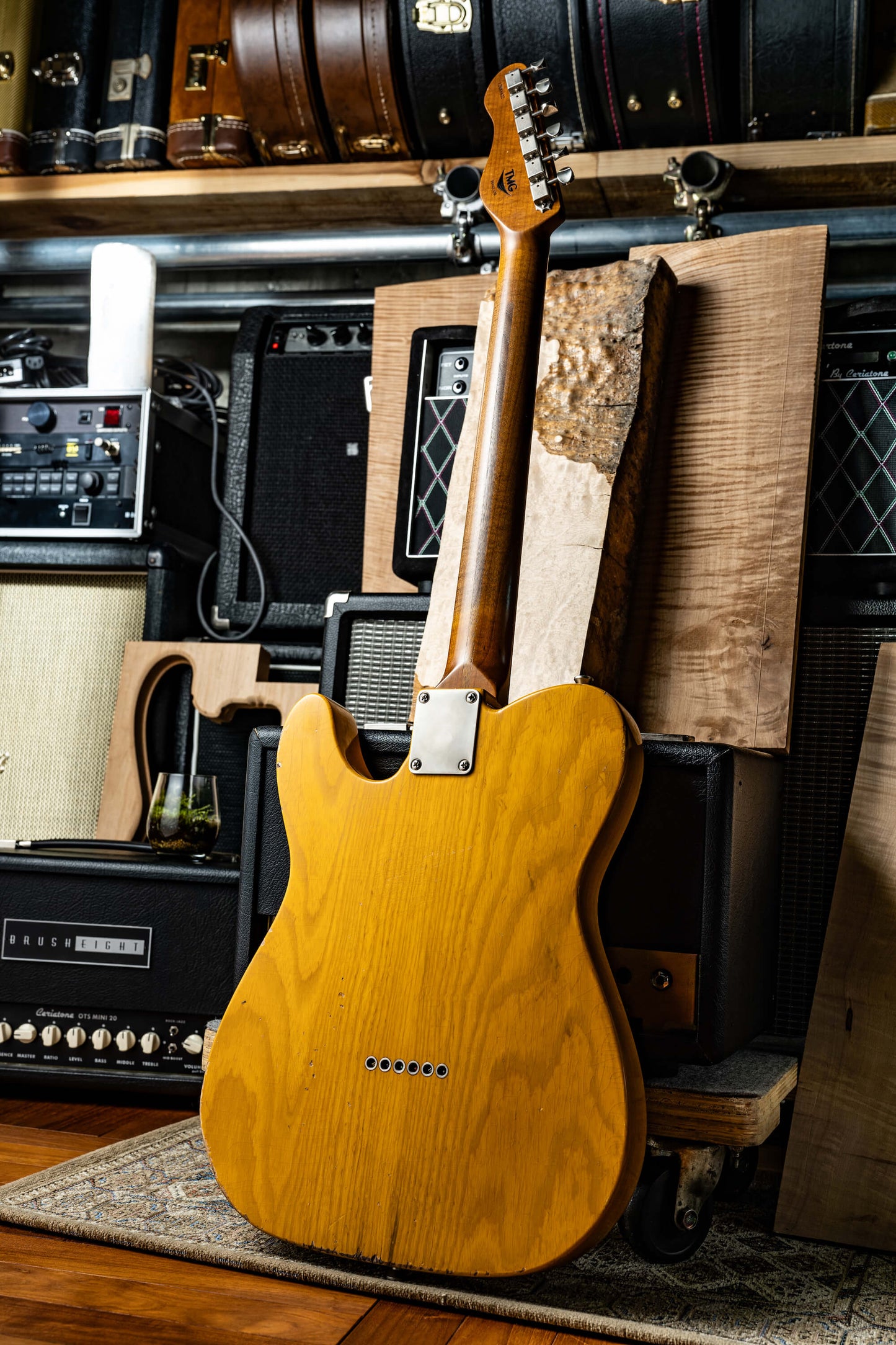 TMG Guitar Co. Gatton “Blackguard” Butterscotch  Light Aging & Checking “1P RoastedMaple”