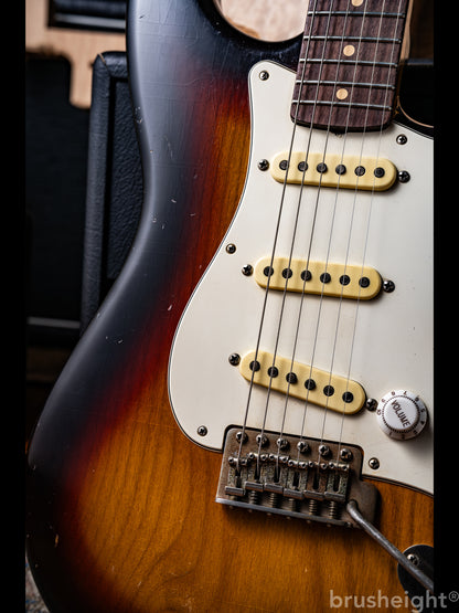 TMG Guitar Co. Dover SSS “3Tone Burst” Light-Mid Aging & Checking Roasted 5A Flame Maple