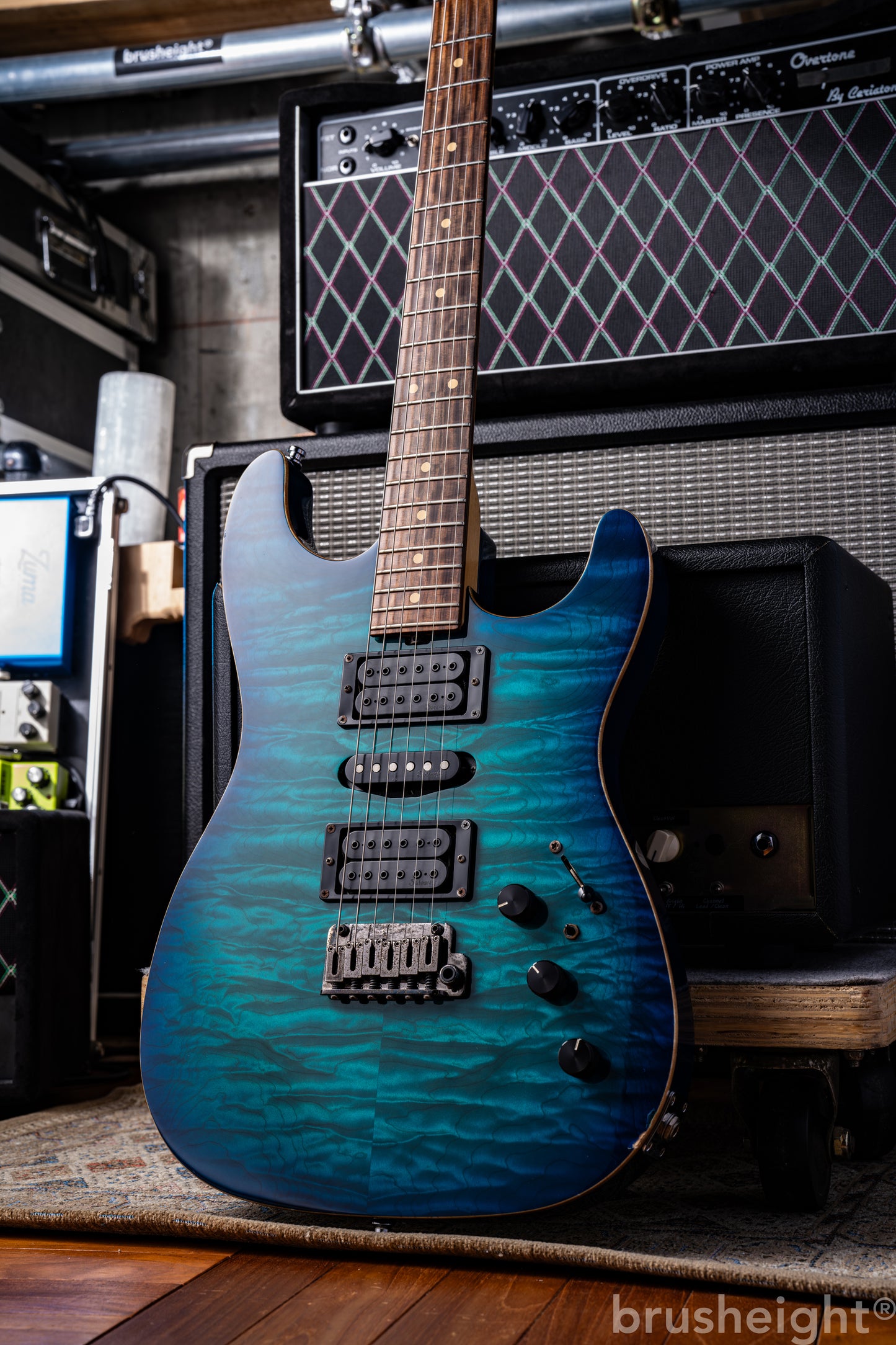 Sadowsky NYC Standard S-Style Quilted Maple Top "Bora Blue" 2003's