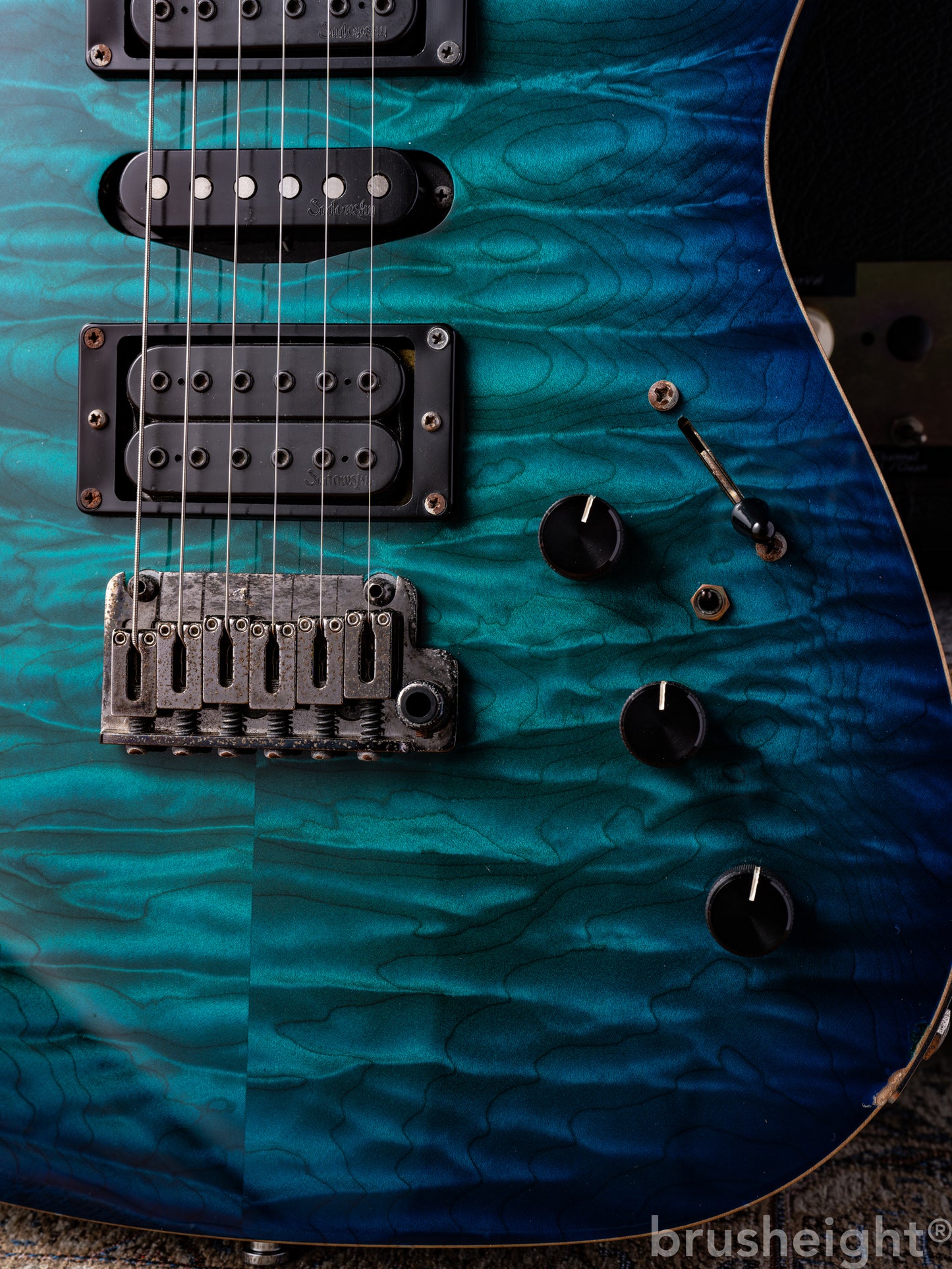 Sadowsky NYC Standard S-Style Quilted Maple Top "Bora Blue" 2003's