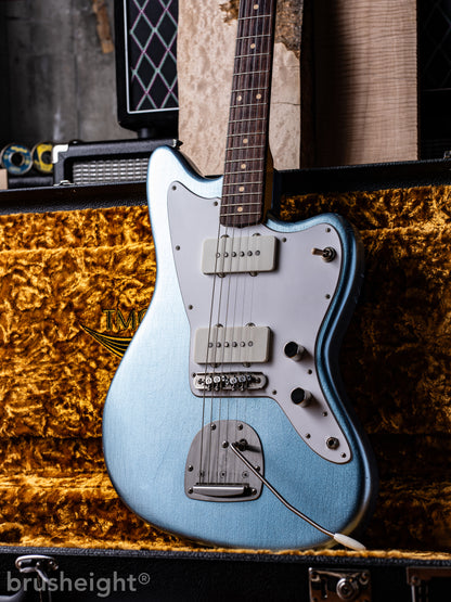 TMG Guitar Co. Ronnie Scott&nbsp; “Iced Blue Metalic” Medium Checking&nbsp; Matching Head  with lollar Pickups