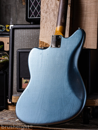 TMG Guitar Co. Ronnie Scott&nbsp; “Iced Blue Metalic” Medium Checking&nbsp; Matching Head  with lollar Pickups