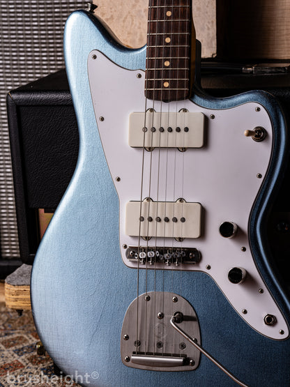 TMG Guitar Co. Ronnie Scott&nbsp; “Iced Blue Metalic” Medium Checking&nbsp; Matching Head  with lollar Pickups