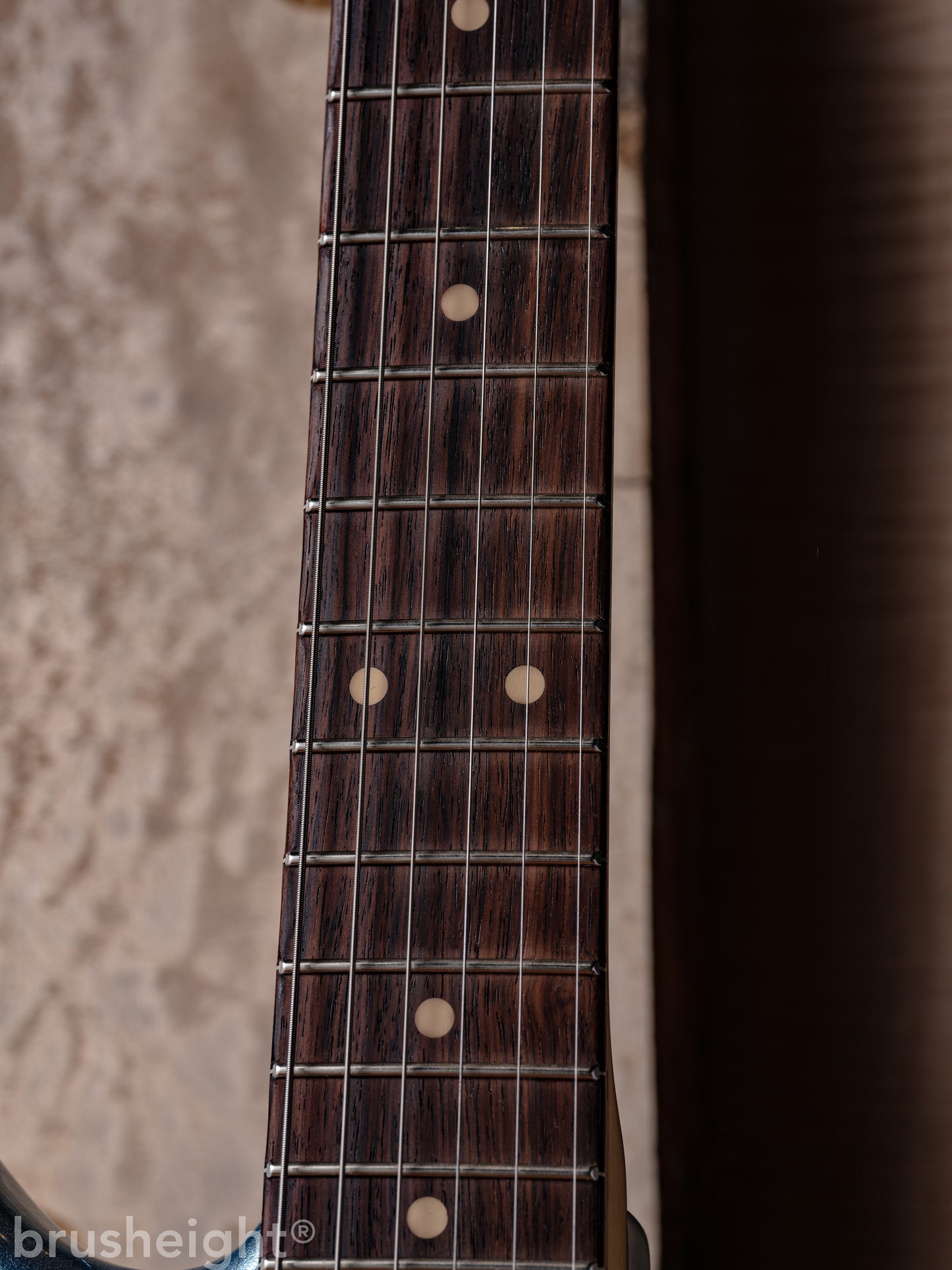 TMG Guitar Co. Ronnie Scott&nbsp; “Iced Blue Metalic” Medium Checking&nbsp; Matching Head  with lollar Pickups