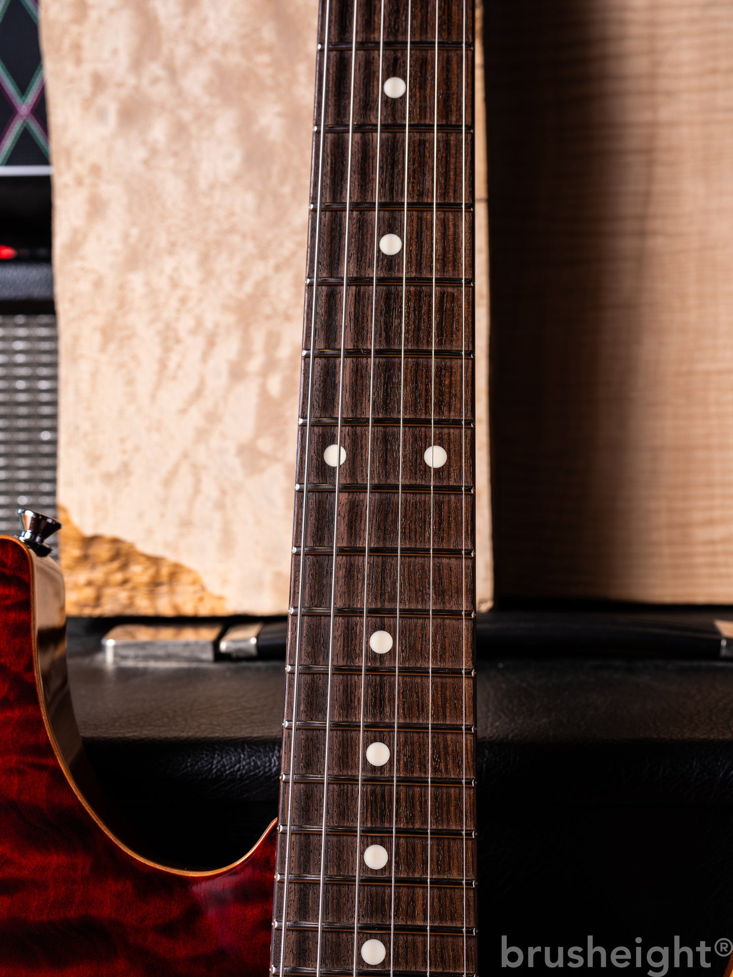 T's Guitars DST-Pro24 Type2  4A Quilt “Black cherry”